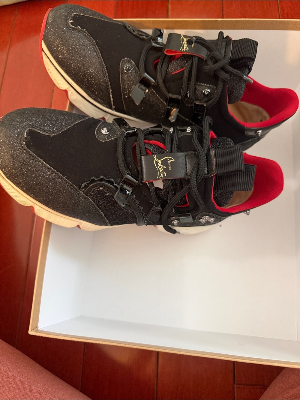 Christian Louboutin Red Runner Donna Flat GL